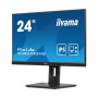 LCD Monitor, IIYAMA, 23.8, Business, Panel IPS, 1920x1080, 16:9, 100Hz, Matte, 0.5 ms, Speakers, Swivel, Pivot, Height adjustable, Tilt, Colour Black, XUB2493HS-B6