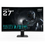 LCD Monitor, GIGABYTE, 27 , 1920 x 1080 pixels, Full HD, Native aspect ratio 16:10, LED, Curved, GS27FC2EK