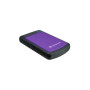 External HDD, TRANSCEND, StoreJet, 4TB, USB 3.0, Colour Purple, TS4TSJ25H3P
