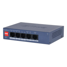 Switch, DAHUA, DH-CS4005-4ET1GT-36, Switch layer L2, 4xRJ-45 ports, RJ-45 Ports Type Fast Ethernet (10/100), 1xGigabit Ethernet (copper) ports quantity, 4xPower over Ethernet (PoE) ports quantity, Total Power over Ethernet (PoE) budget 36 W, CS4005-4ET1GT