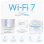 Wireless Router, TP-LINK, Wireless Access Point / Router, 3-pack, 9300 Mbps, Mesh, Wi-Fi 7, USB 3.0, 4x2.5GbE, LAN \ WAN ports 4, Number of antennas 4, DECOBE65(3-PACK)