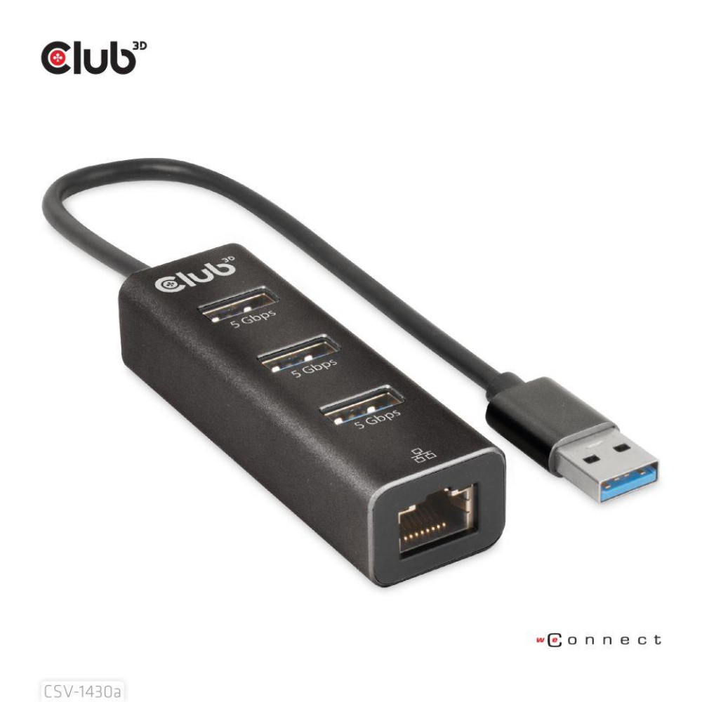 I/O HUB USB3.2 3PORT/CSV-1430A CLUB3D I/O HUB USB3.2 3PORT/CSV-1430A CLUB3D