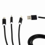 CABLE USB CHARGING 3IN1 1M/BLACK CC-USB2-AM31-1M GEMBIRD
