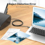 CABLE USB2.0 MALE TO MALE/2M BLACK COQBH VENTION