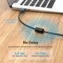 CABLE USB2.0 MALE TO MALE/2M BLACK COQBH VENTION