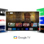 TV Set, THOMSON, 55, 4K/Smart, QLED, 3840x2160, Google TV, Black, 55UG4S14