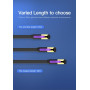 PATCH CABLE CAT.7/3M BLACK ICABI VENTION