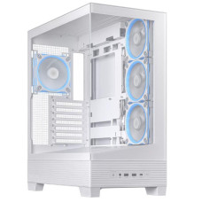 Case, ASUS, ASUS A31 PLUS Case, MidiTower, Case product features Transparent panel, ATX, BTX, MicroATX, MiniITX, Colour White, A31PLUSTGARGBWHITE