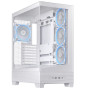 Case, ASUS, ASUS A31 PLUS Case, MidiTower, Case product features Transparent panel, ATX, BTX, MicroATX, MiniITX, Colour White, A31PLUSTGARGBWHITE