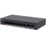 Switch, DAHUA, CS4010-8GT-60, Switch type Managed, Switch layer L2, Form factor Desktop/Wall-Mounting, 10xRJ-45 ports, RJ-45 Ports Type Gigabit Ethernet (10/100/1000), Power over Ethernet (PoE) Yes, 8xPower over Ethernet (PoE) ports quantity, Total Power 