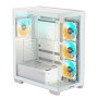 Case, GIGABYTE, MidiTower, Case product features Transparent panel, ATX, MicroATX, MiniITX, Colour White, GB-C500PIST