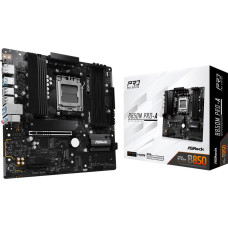 Mainboard, ASROCK, AMD B850, SAM5, Micro-ATX, Memory DDR5, Memory slots 4, 1xPCI-Express 4.0 4x , 1xPCI-Express 5.0 16x, 1xM.2, 1xHDMI, 1xDisplayPort, 1xAudio-In, 1xAudio-Out, 1xMicrophone, 4xUSB 2.0, 3xUSB 3.2, 1xUSB-C, 1xRJ45, B850MPRO-A