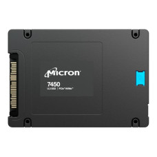 SSD, MICRON, SSD series 7450 PRO, 960GB, PCIe Gen4, NVMe, NAND flash technology TLC, Write speed 1400 MBytes/sec, Read speed 6800 MBytes/sec, Form Factor U.3, TBW 28000 TB, MTFDKCB960TFR-1BC1ZABYYR