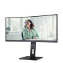 LCD Monitor, AOC, 34 , 3440 x 1440 pixels, UltraWide Quad HD, Native aspect ratio 21:9, LED, Curved, CU34P3CV