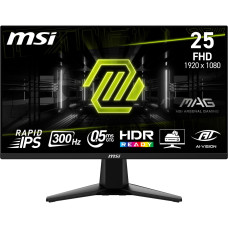 LCD Monitor, MSI, 24.5 , 1920x1080 pixels, Full HD, Native aspect ratio 16:9, LCD, Flat, MAG255XF