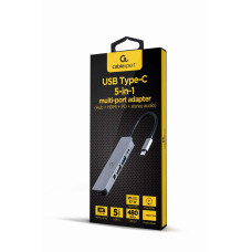 I/O ADAPTER USB-C TO HDMI/USB3/5IN1 A-CM-COMBO5-02 GEMBIRD