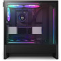 Case, NZXT, H5 FLOW RGB 2024, MidiTower, Case product features Transparent panel, Not included, ATX, EATX, MicroATX, MiniITX, Colour Black, CC-H52FB-R1