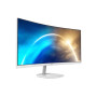 LCD Monitor, MSI, PRO MP341CQW, 34, Business/Curved/21 : 9, Panel VA, 3440x1440, 21:9, 100Hz, Matte, 4 ms, Speakers, Tilt, Colour White, PROMP341CQW