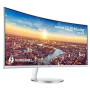 LCD Monitor,SAMSUNG,34,Curved/21 : 9,3440x1440,21:9,100Hz,4 ms,Speakers,Height adjustable,Tilt,Colour White,LC34J791WTPXEN