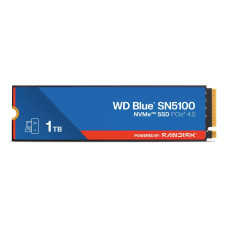 SSD, SANDISK, 600xTBW rating, MTBF 1750000 h, Read speed 7100 MB/s, Write speed 6700 MB/s, NVMe Yes, PCI Express 4.0, M.2, 1000 GB, POWERED BY SANDISK, Blue SN5100, WDS100T5B0E-00CPE0 SSD, SANDISK, 600xTBW rating, MTBF 1750000 h, Read speed 7100 MB/s, Write speed 6700 MB/s, NVMe Yes, PCI Express 4.0, M.2, 1000 GB, POWERED BY SANDISK, Blue SN5100, WDS100T5B0E-00CPE0