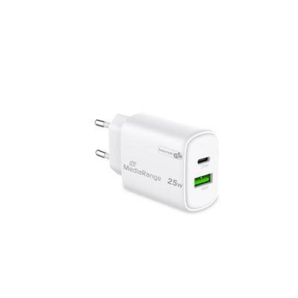 POWER ADAPTER USB/USB-C 25W/FAST MRMA112-2 MEDIARANGE POWER ADAPTER USB/USB-C 25W/FAST MRMA112-2 MEDIARANGE