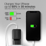 MOBILE CHARGER WALL USB 30W/2PORT BLACK ACU-PQ30 AXAGON