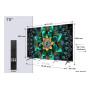 TV Set, TCL, 75 , 4K Ultra HD, 3840 x 2160 pixels, Flat, 16:9, QD-Mini LED, 75Q6C