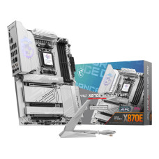 Mainboard, MSI, AMD X870E, SAM5, ATX, Memory DDR5, Memory slots 4, 3xPCI-Express 16x, 4xM.2, 1xHDMI, 1xAudio-In, 1xAudio-Out, 4xUSB 2.0, 5xUSB 3.2, 3xUSB-C, 1xOptical S/PDIF, 1xRJ45, MPGX870EEDGETIWIFI