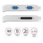 NET CARD PCIE 250KBPS/SP&LP PCEA-PSN AXAGON