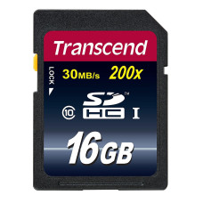 MEMORY SDHC 16GB/CLASS10 TS16GSDHC10 TRANSCEND