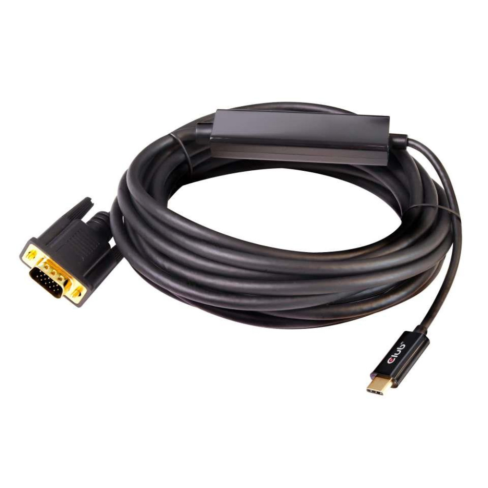 CABLE USB-C TO VGA 5M/M/M CAC-1512 CLUB3D CABLE USB-C TO VGA 5M/M/M CAC-1512 CLUB3D
