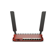 Wireless Router, MIKROTIK, Wireless Router, Wi-Fi 6, IEEE 802.11ax, USB 3.0, 8x10/100/1000M, 1xSPF, Number of antennas 2, L009UIGS-2HAXD-IN