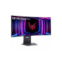 Monitor, LG, 34GS95QE-B, 34, Gaming/Curved, Panel OLED, 3440x1440, 21:9, 240Hz, Matte, 0.03 ms, Swivel, Height adjustable, Tilt, Colour Black, 34GS95QE-B
