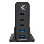 CHARGER USB UNIVERSAL 4P 140W/TA-UC-2A3C-PD140-01-BK GEMBIRD