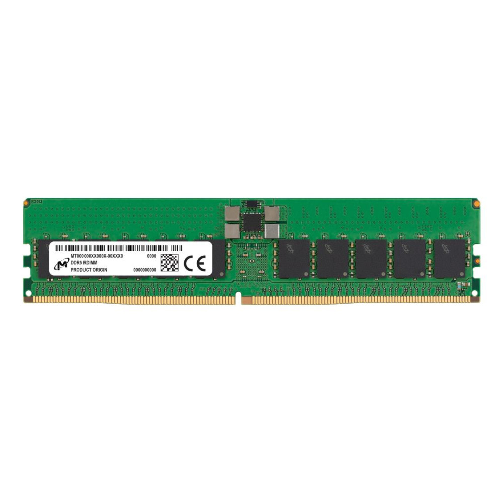 Server Memory Module, MICRON, DDR5, 32GB, RDIMM, 4800 MHz, CL 40, 1.1 V, MTC20F2085S1RC48BA1R Server Memory Module, MICRON, DDR5, 32GB, RDIMM, 4800 MHz, CL 40, 1.1 V, MTC20F2085S1RC48BA1R