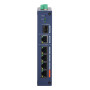 Switch, DAHUA, Switch type Managed, Switch layer L2, Form factor Desktop, 4xRJ-45 ports, RJ-45 Ports Type Fast Ethernet (10/100), 4xFast Ethernet (copper) ports quantity, 1xGigabit Ethernet (copper) ports quantity, 1xSFP module slots quantity, 1xFiber upl