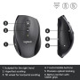 MOUSE USB LASER WRL M705/BLACK 910-001949 LOGITECH