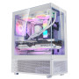Case, ADATA, INVADER X MINI, MidiTower, Case product features Transparent panel, ATX, MicroATX, MiniITX, Colour White, INVADERXMINIMT-WHCWW