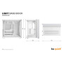 Case, BE QUIET, LIGHT BASE 600 DX, Tower, Case product features Transparent panel, ATX, MicroATX, MiniITX, Colour White, BGW66