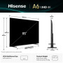 TV Set, HISENSE, 85 , 4K Ultra HD, 3840 x 2160 pixels, Flat, 16:9, LED, 85A6Q