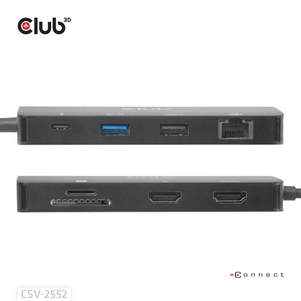 I/O HUB 9IN1 USB-C/100W CSV-2552 CLUB3D I/O HUB 9IN1 USB-C/100W CSV-2552 CLUB3D