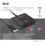 VIDEO SWITCH HDMI 2PORT/CSV-1384 CLUB3D
