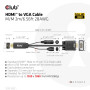 CABLE HDMI TO VGA 2M/M/M CAC-1712 CLUB3D