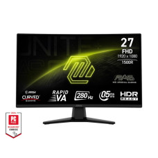 LCD Monitor, MSI, MAG 274CXF, 27, Gaming/Curved, Tilt, Matte, Panel VA, 1920x1080, 16:9, 280 Hz, 0.5 ms, Colour Black, MAG274CXF