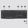 KEYBOARD +MOUSE COMBO MK295/ENG 920-009800 LOGITECH