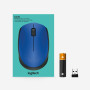 MOUSE USB OPTICAL WRL M171/BLUE 910-004640 LOGITECH