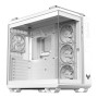 Case, ASUS, TUF Gaming GT502 Horizon, MidiTower, Case product features Transparent panel, Not included, ATX, MicroATX, MiniITX, Colour White, TUFGAMGT502HORIZONWHT