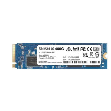 SSD, SYNOLOGY, SNV3400, 400GB, M.2, PCIE, NVMe, Write speed 750 MBytes/sec, Read speed 3000 MBytes/sec, TBW 491 TB, MTBF 1800000 hours, SNV3410-400G
