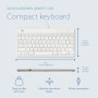 KEYBOARD COMPACT BREAK ENG/WHITE RGOCOUSWDWH R-GO TOOLS