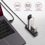 I/O HUB USB3.2 4PORT MINI/1.2M HUE-M1AL AXAGON